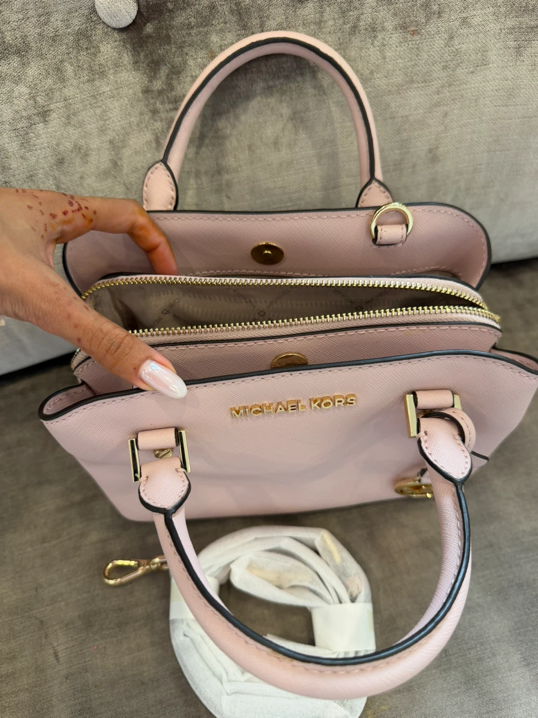 Michael Kors Pink Leather Satchel Handbag - photo 3