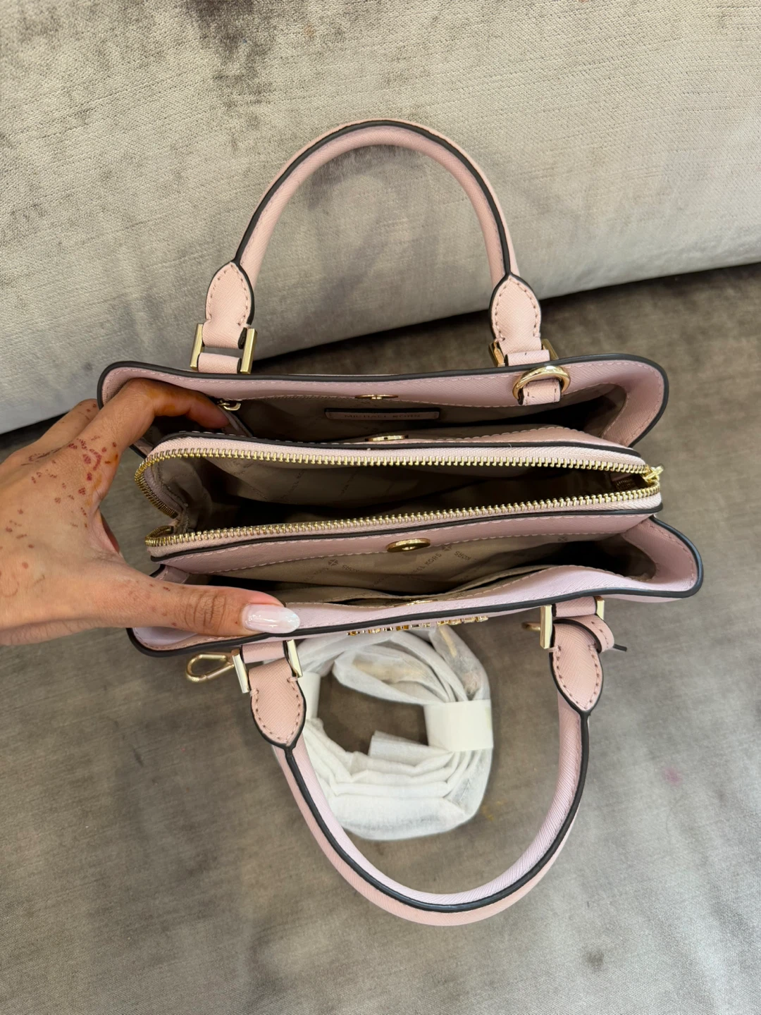 Michael Kors Pink Leather Satchel Handbag - photo 2