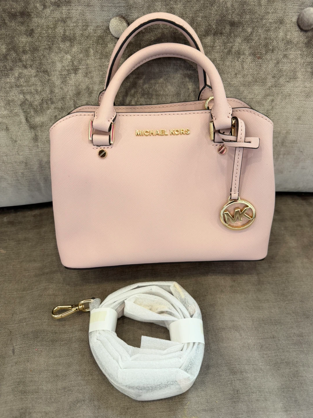Michael Kors Pink Leather Satchel Handbag