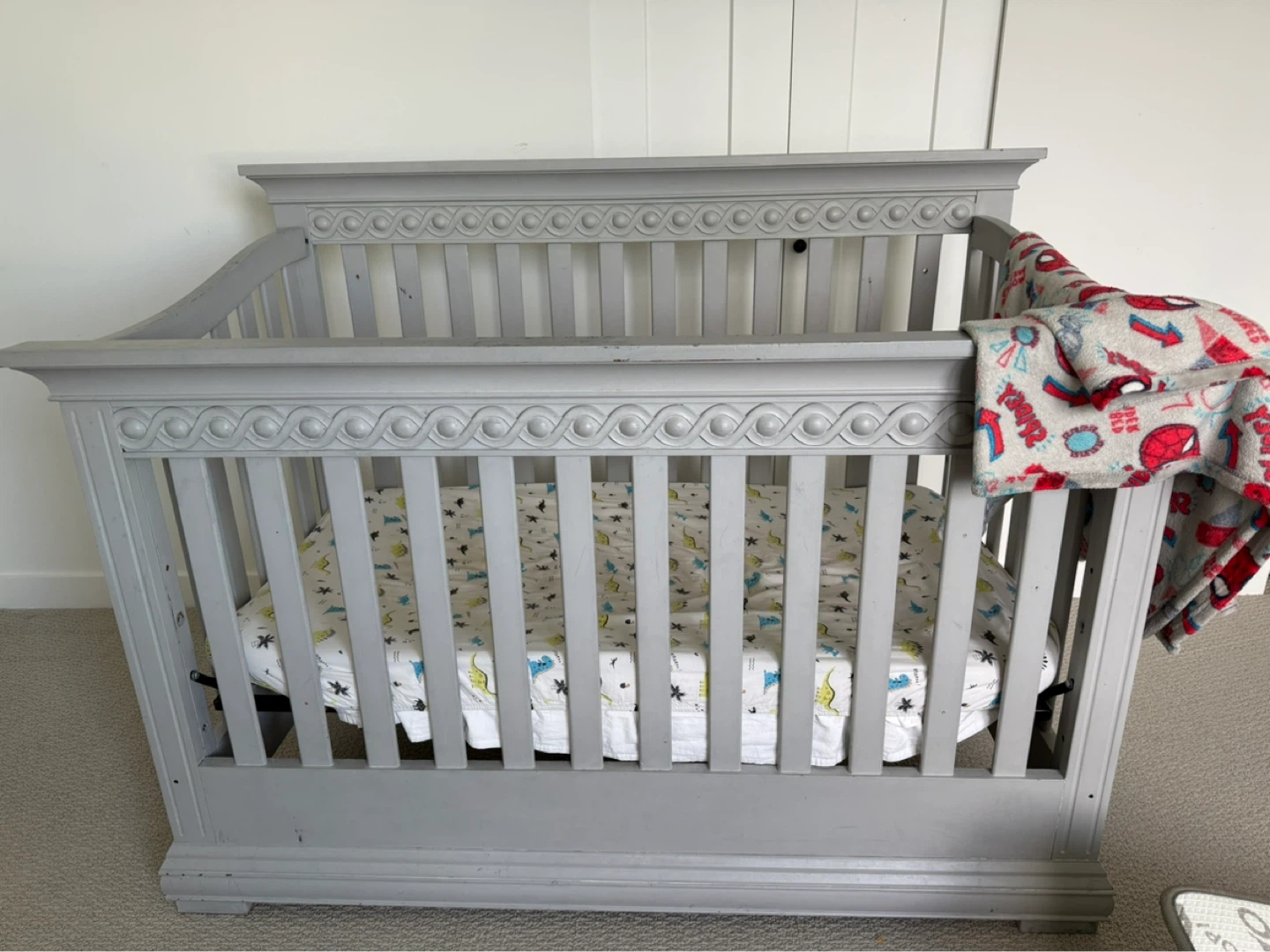 Grey Convertible Crib - photo 3