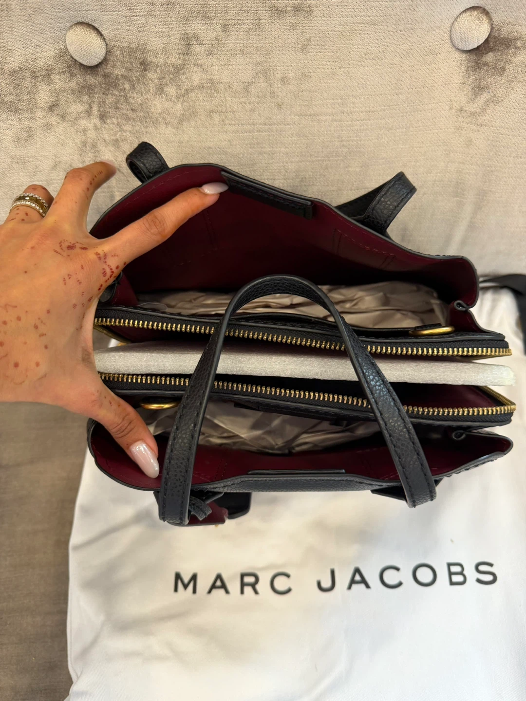 Marc Jacobs Black Leather Satchel Handbag - photo 4