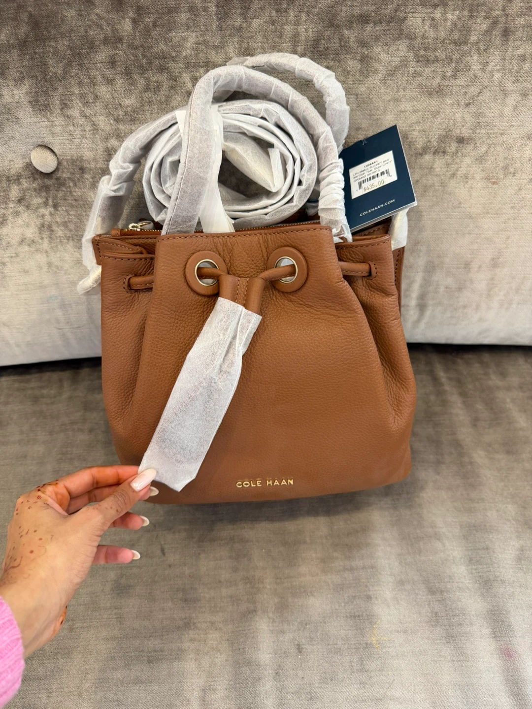 Cole Haan Leather Bucket Bag