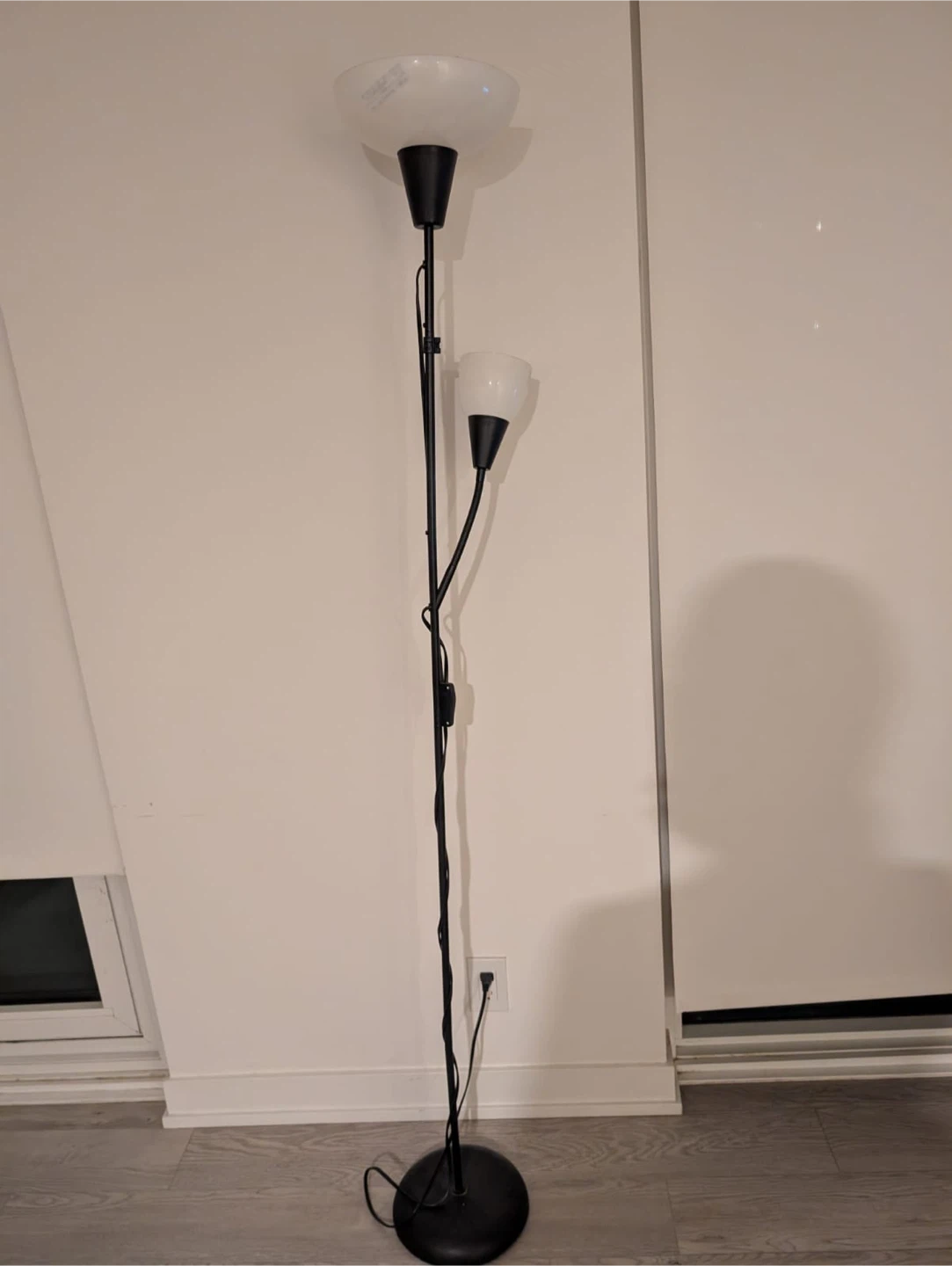 Floor  lamp with two bulb