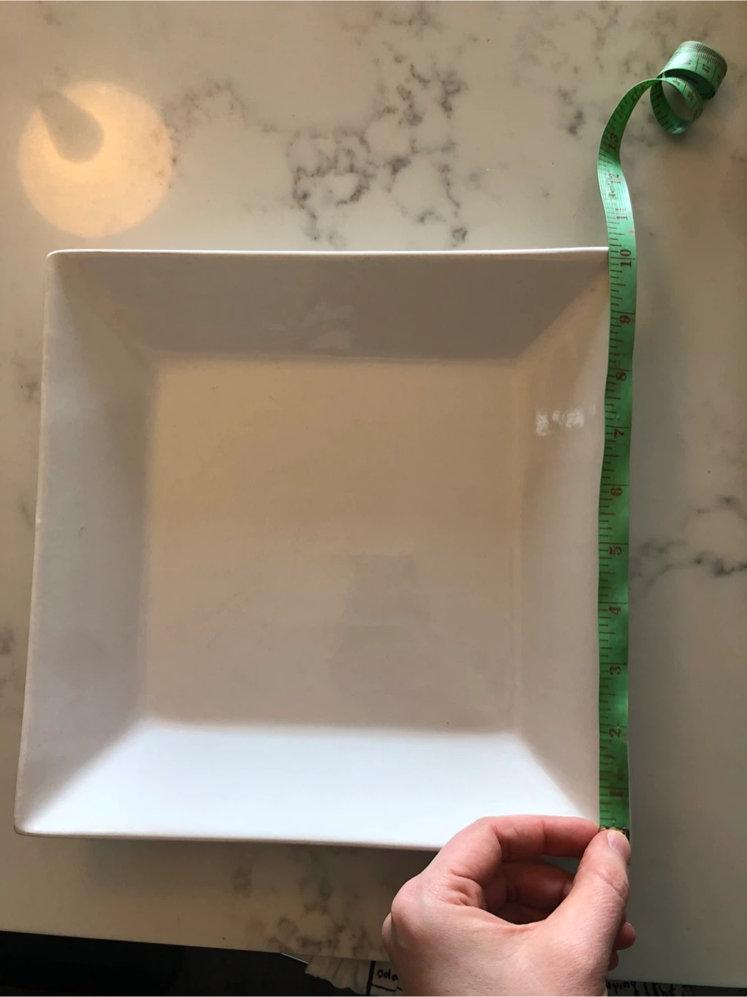 🥕White Square Serving Platter