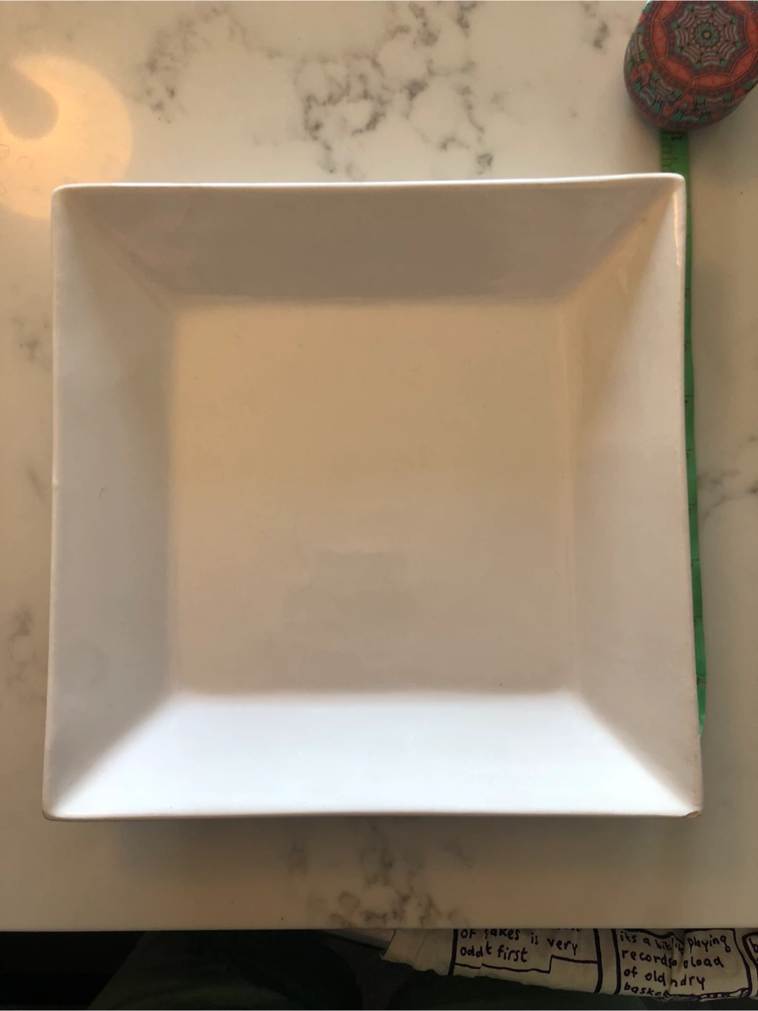 🥕White Square Serving Platter - photo 2