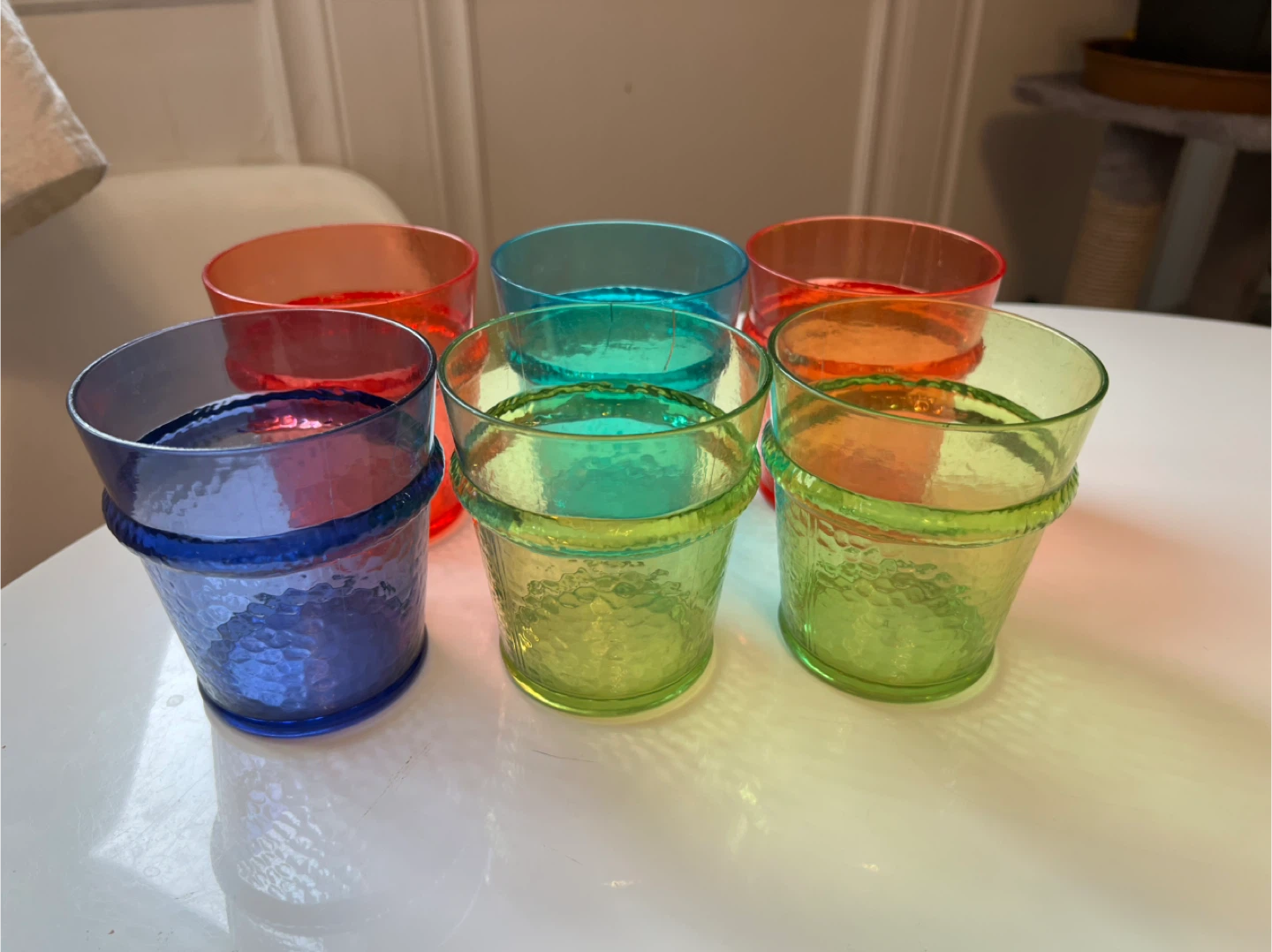 New- HOMESENSE Assorted colorful Tumblers Set with Tray - photo 4