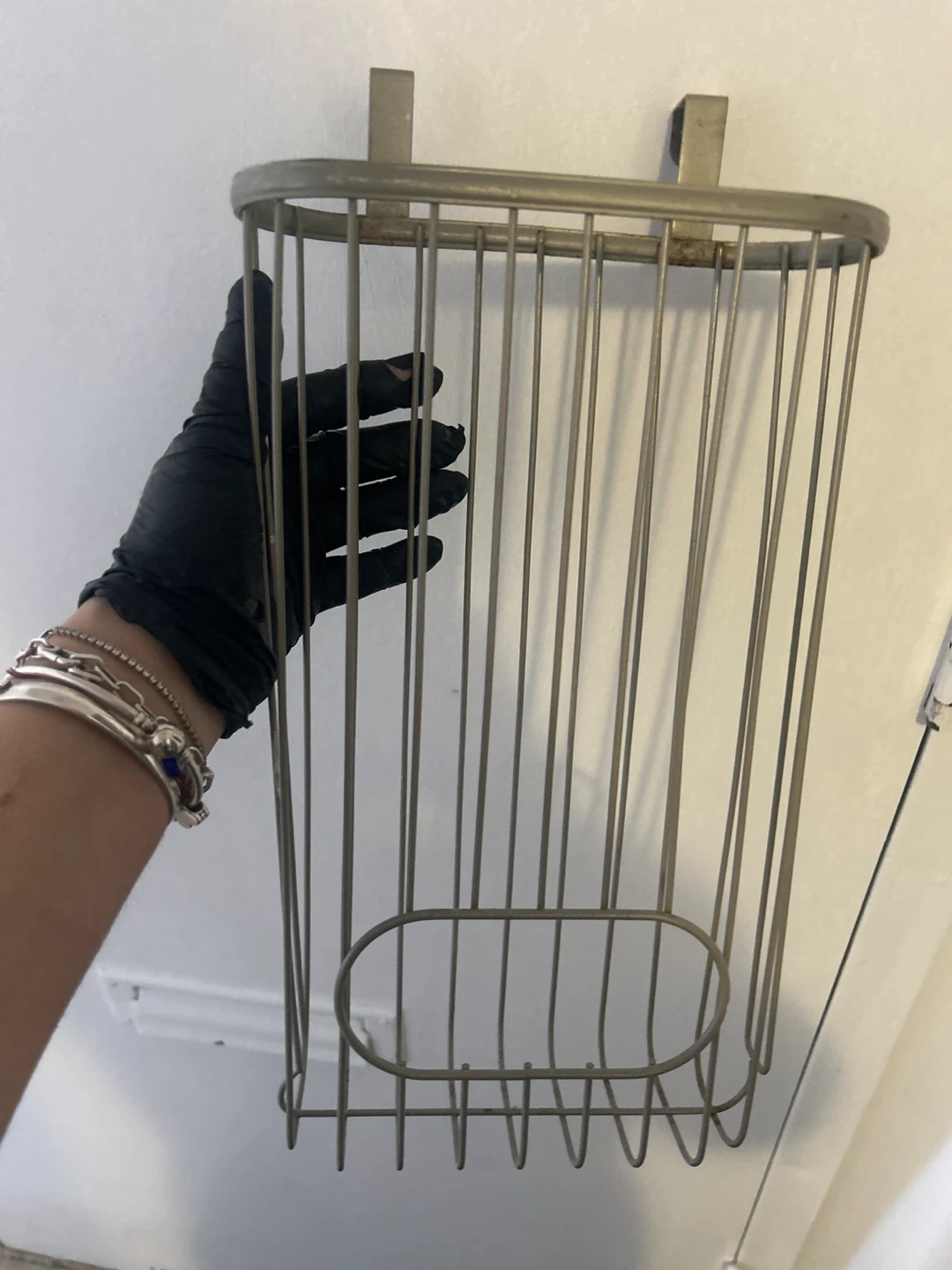 Metal Wire Over-the-Door Basket