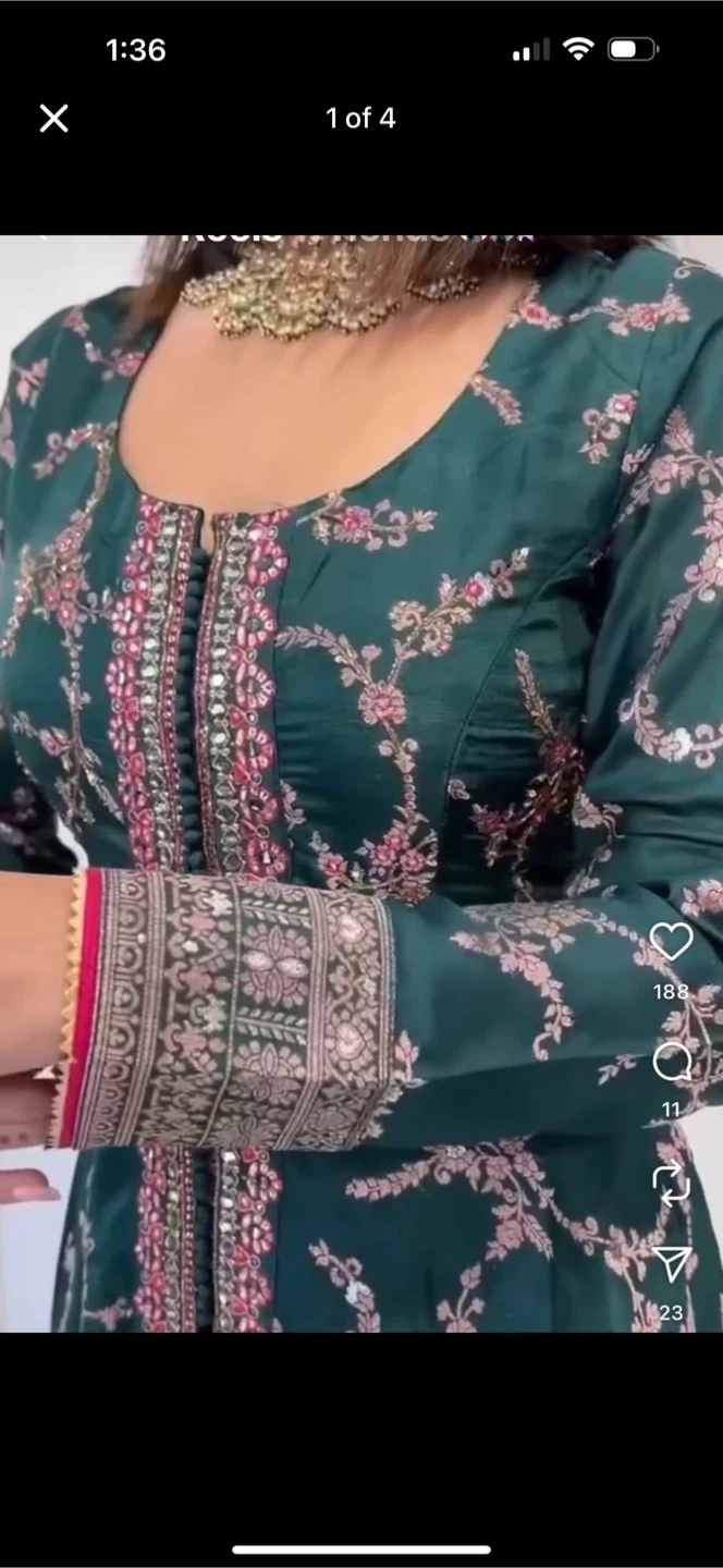 Women's Embroidered Kurti and Dupatta Set - photo 3
