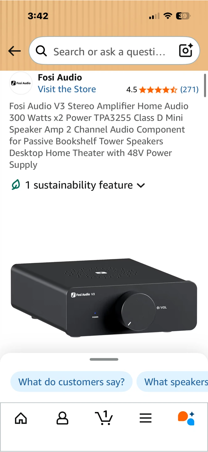 Fosi Audio V3 Stereo Amplifier - photo 2