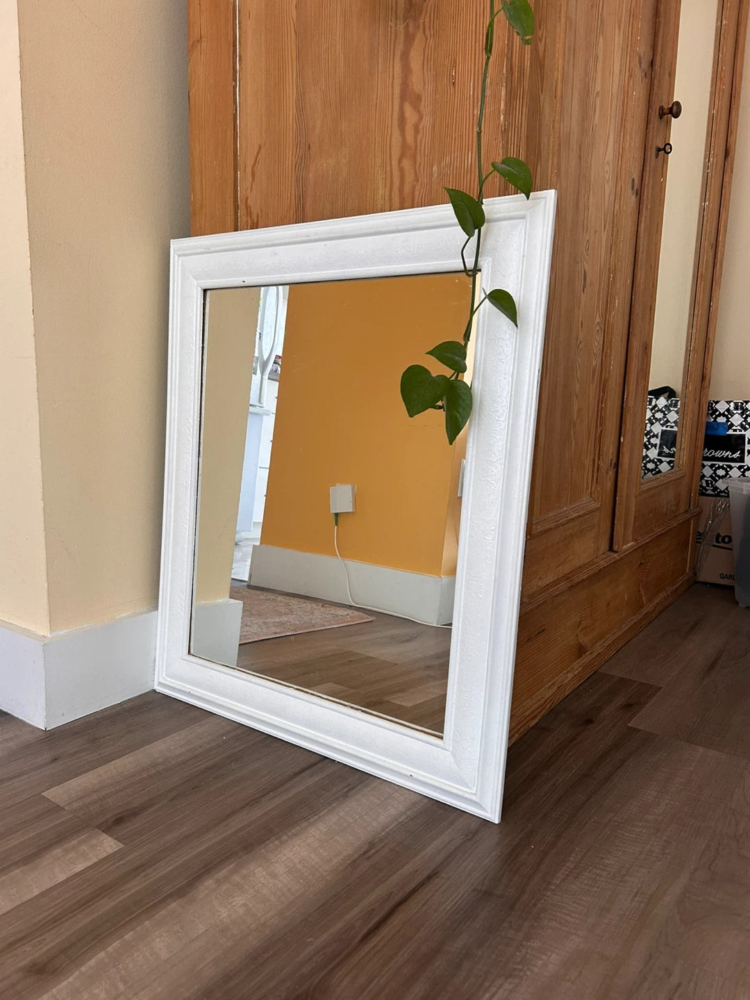 White Decorative Framed Mirror