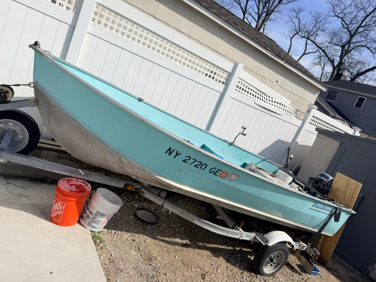 DuraNautic Aluminum Boat with Yamaha Outboard Motor