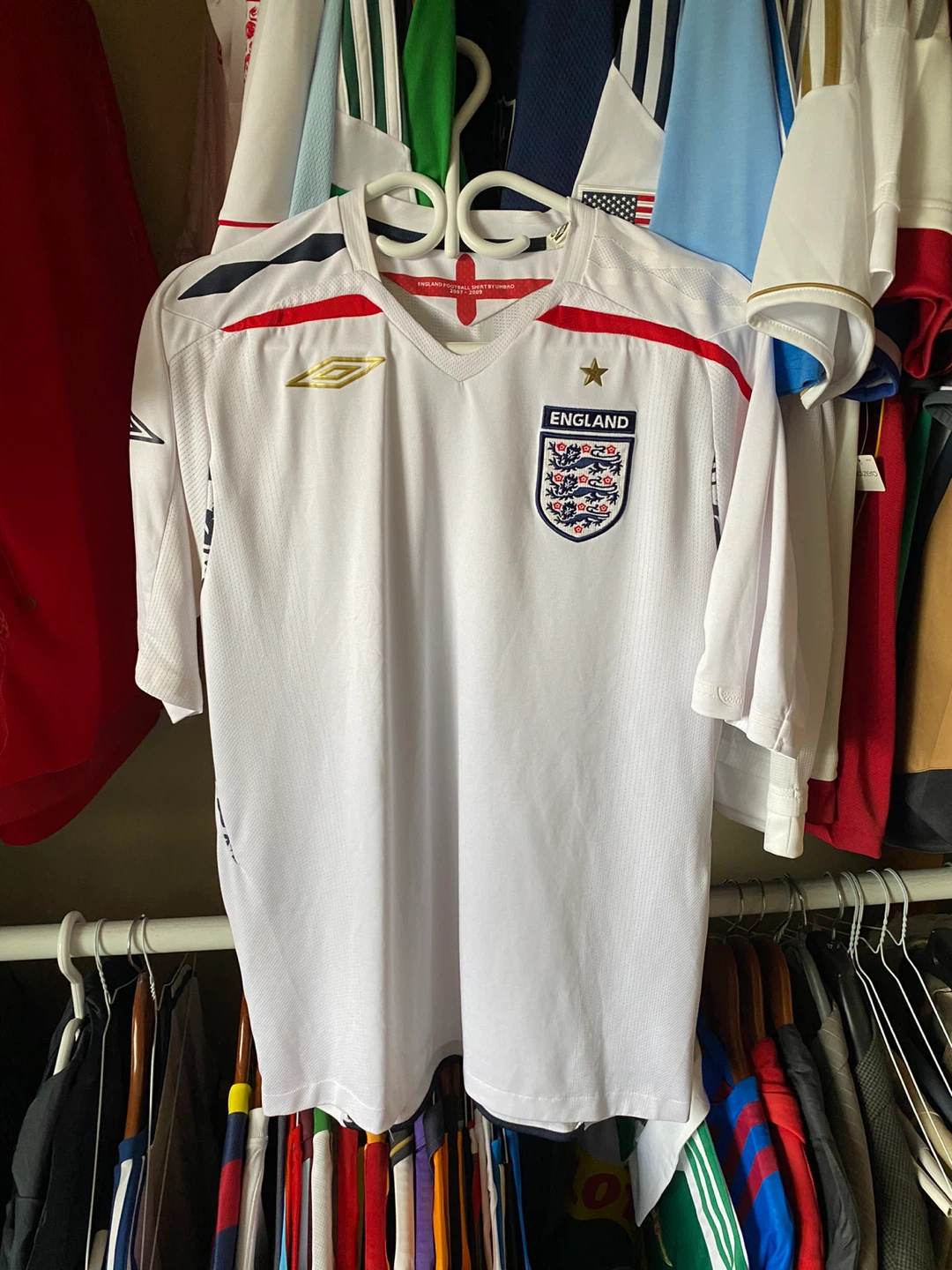 LOT England World Cup Soccer Jersey L EPL BPL Premier League - photo 2