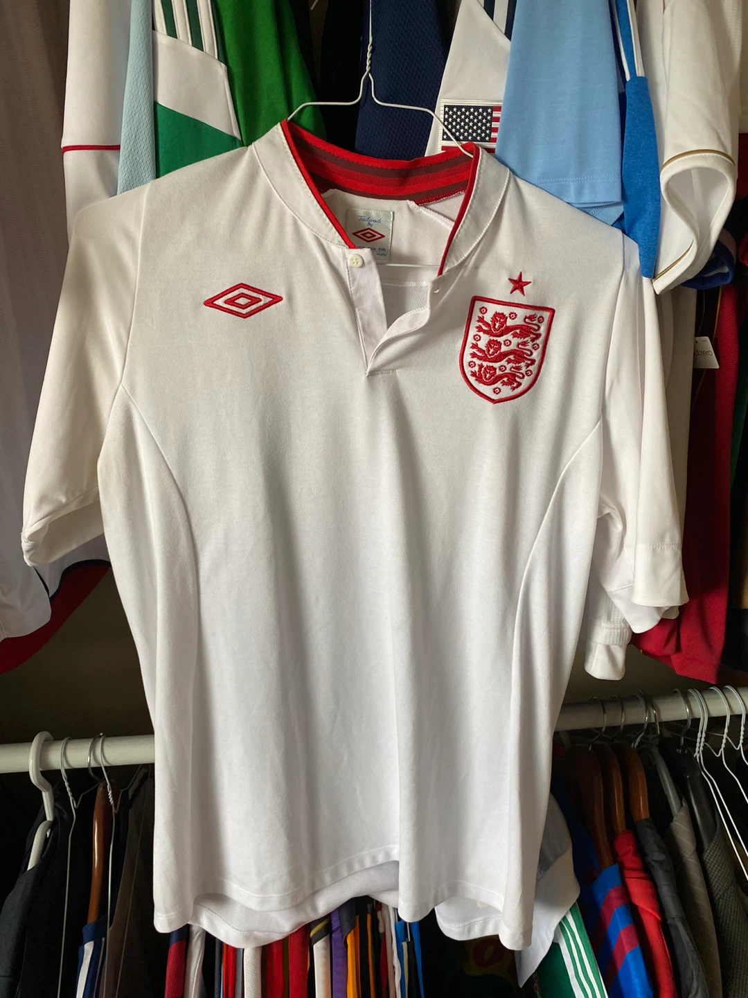 LOT England World Cup Soccer Jersey L EPL BPL Premier League