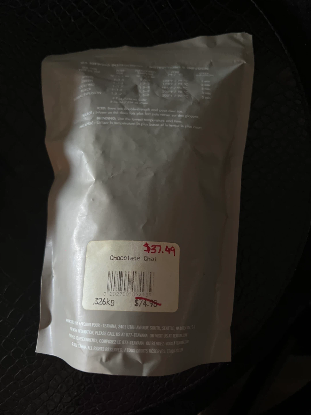 Teavana Chocolate Chai Tea - photo 2