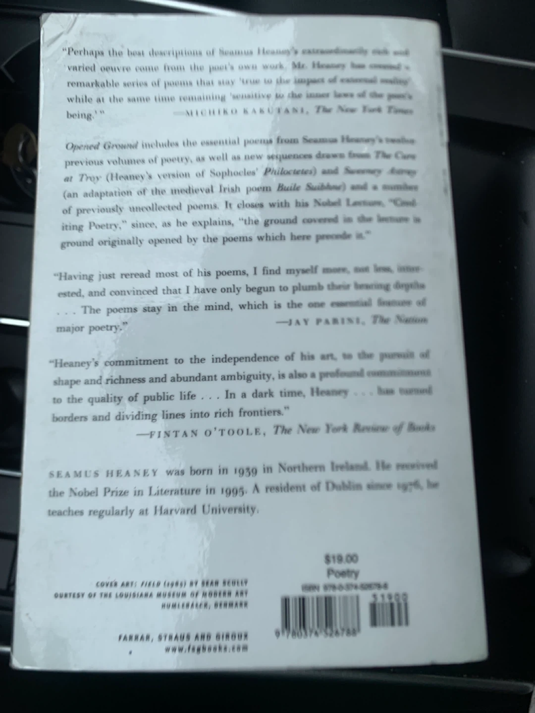 Opened Ground Selected Poems 1966-1996 Book - photo 2