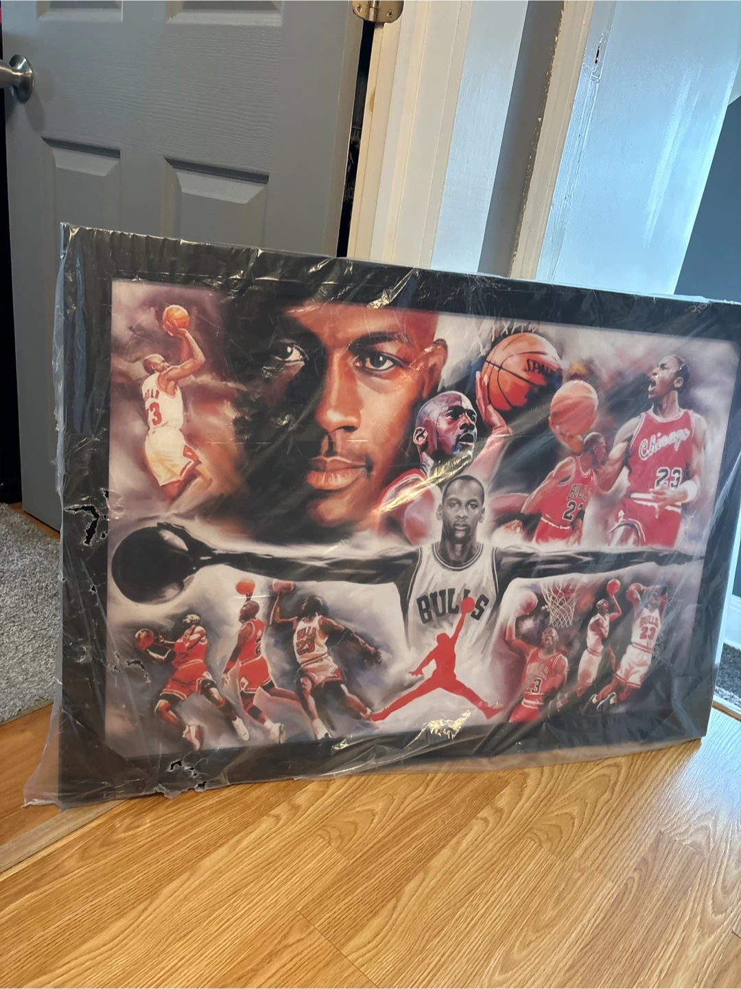Michael Jordan Chicago Bulls Collage Framed Poster - photo 2