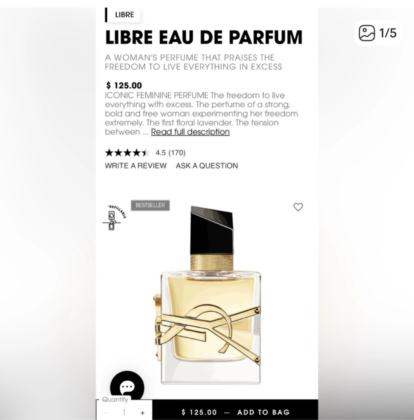 Yves Saint Laurent Libre Eau de Parfum 30ml - photo 2