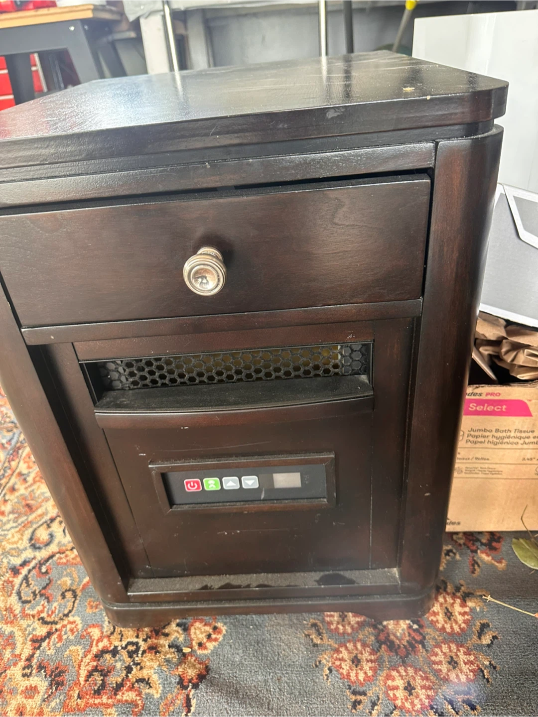 Infrared heater table with remote