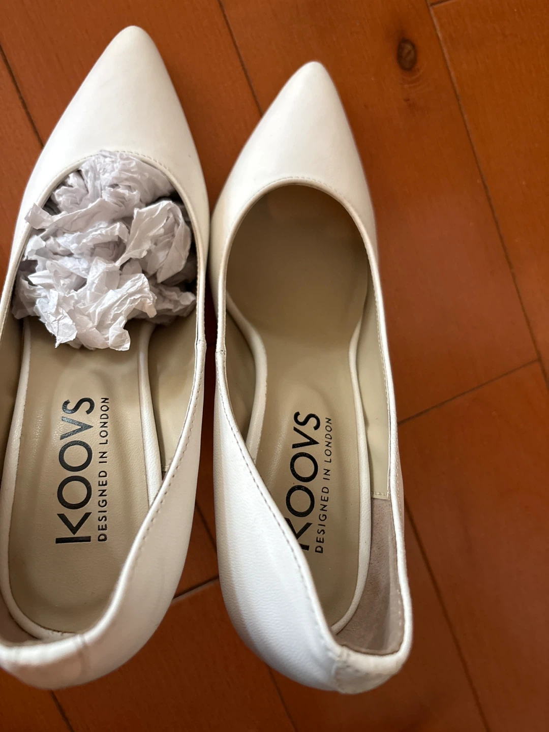KOOVS White Women's Heels Size 7 - photo 2