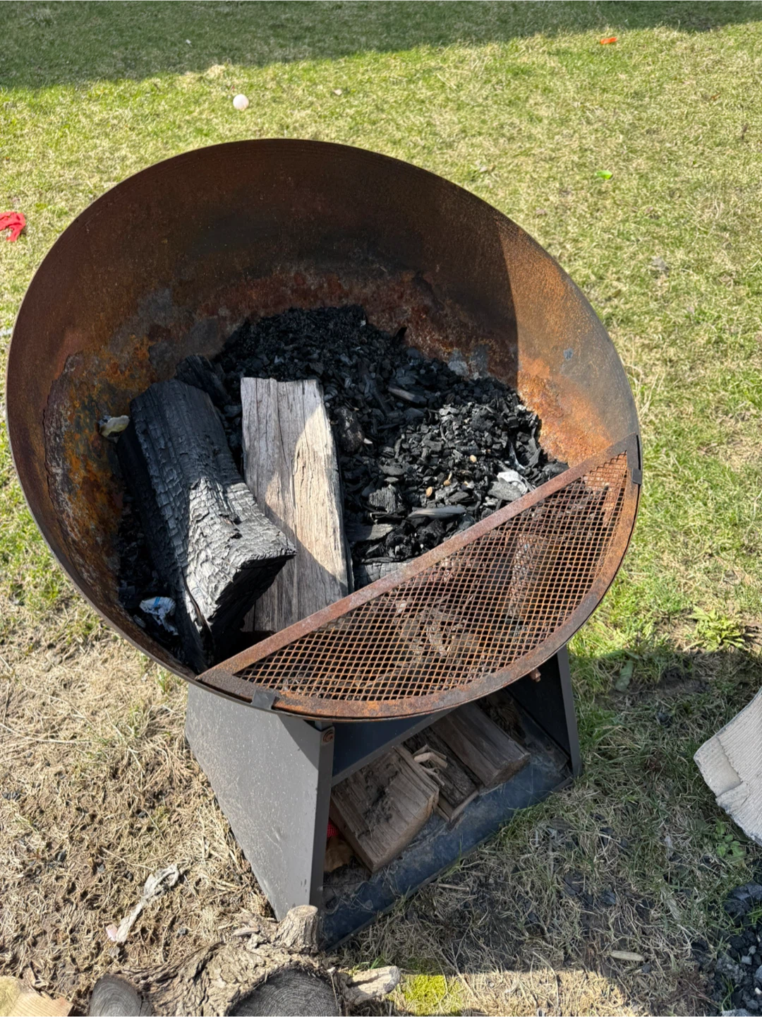 Large Rustic Metal Fire Pit - photo 2