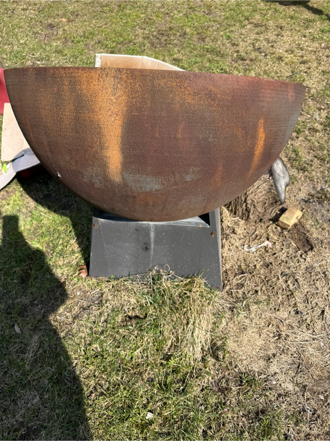 Large Rustic Metal Fire Pit - photo 3