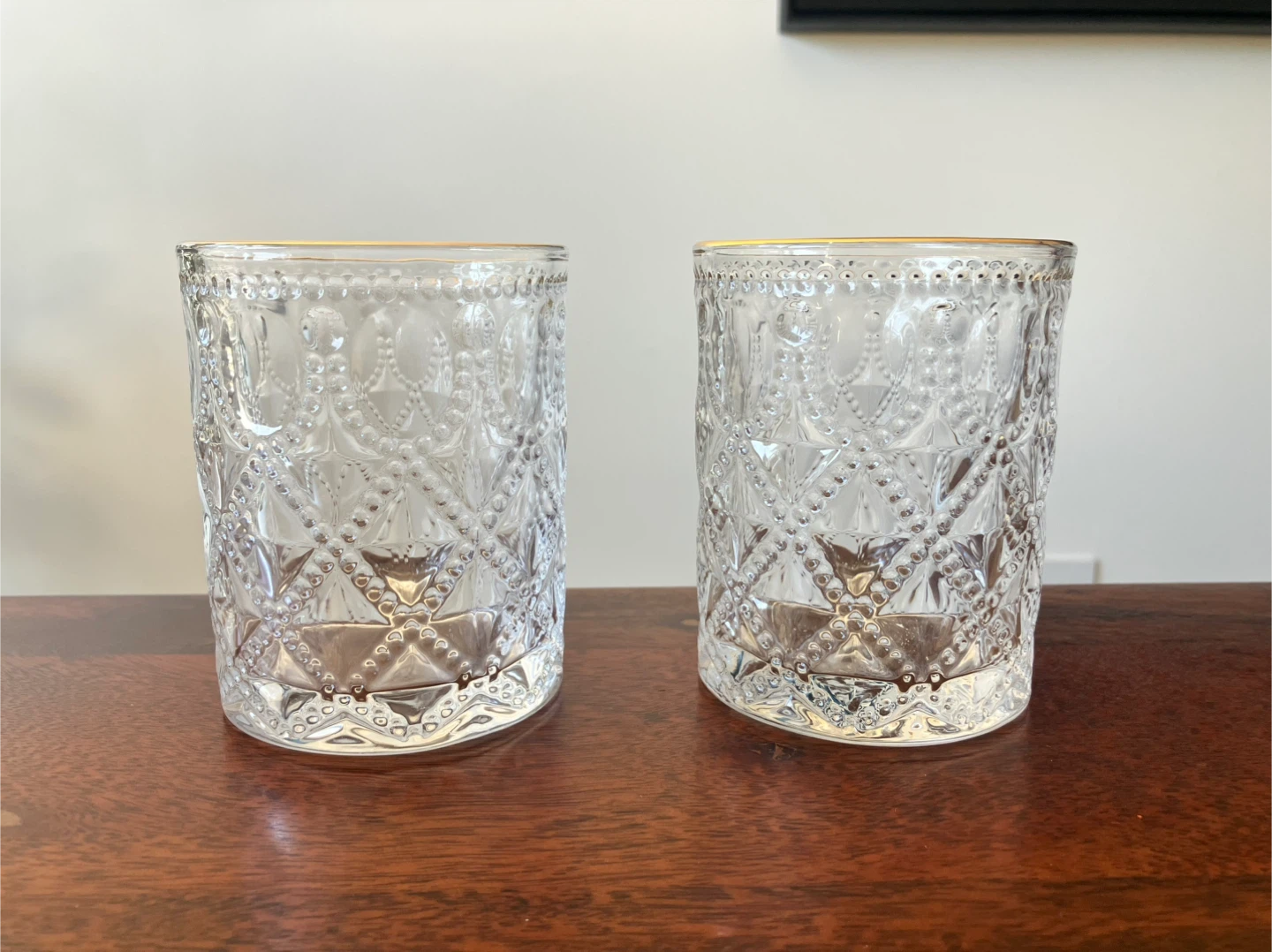 6 Decorative Gold Rimmed Glasses - photo 2