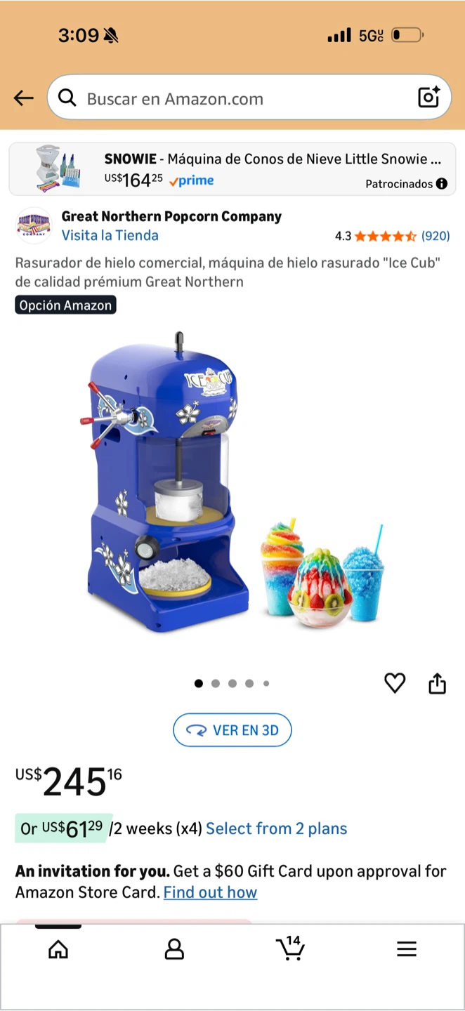 Great Northern Popcorn Company Ice Cub Shaved Ice Machine - photo 3