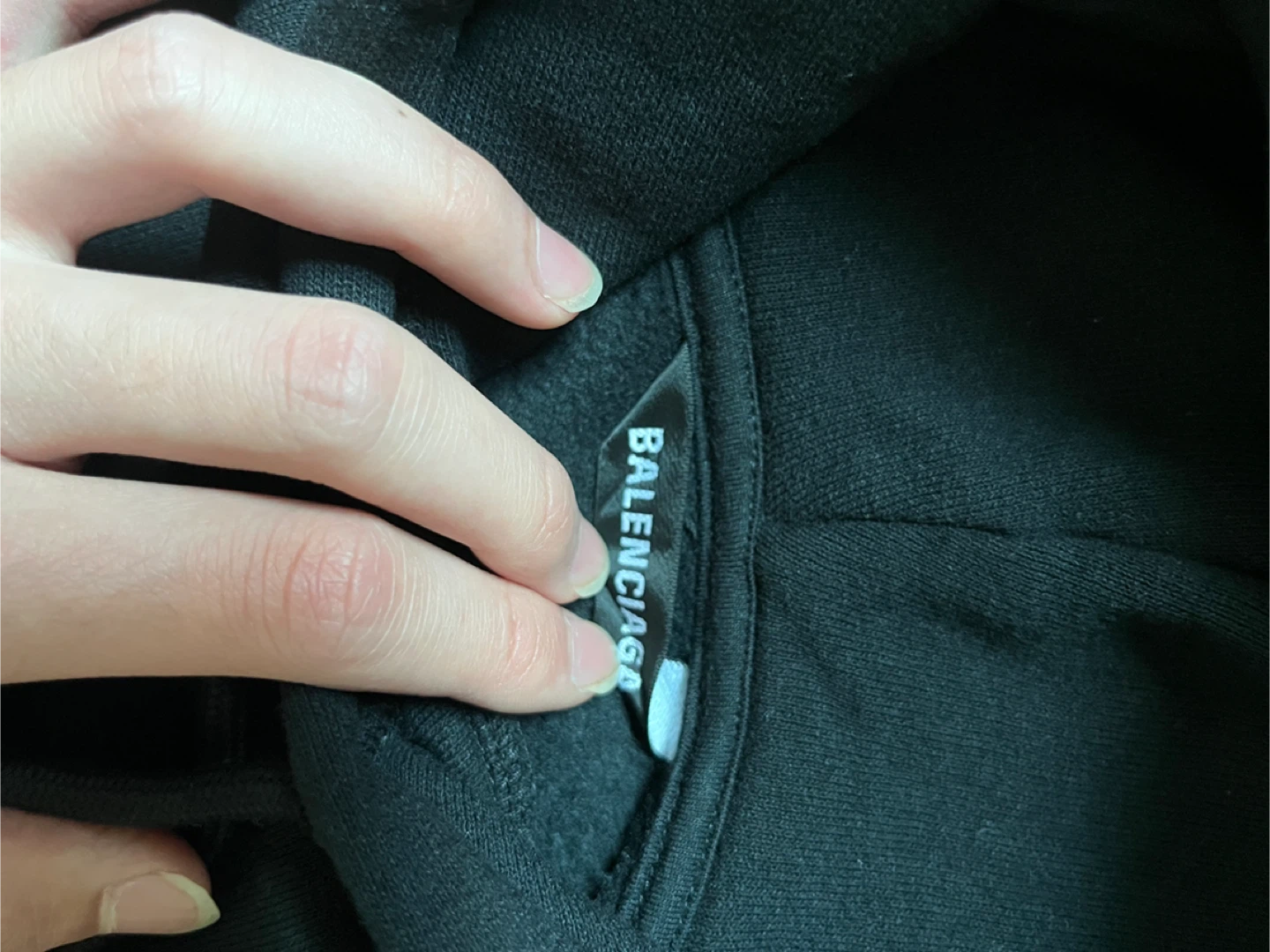 Balenciaga Black languages Logo Hoodie Size M - photo 4