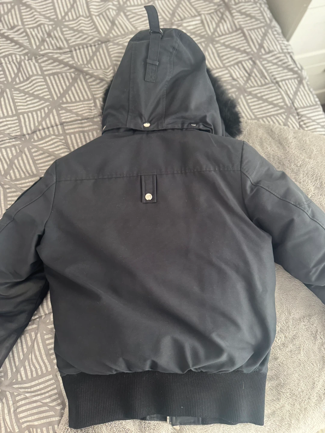 Moose Knuckles Bomber Jacket with Fur Hood - photo 2