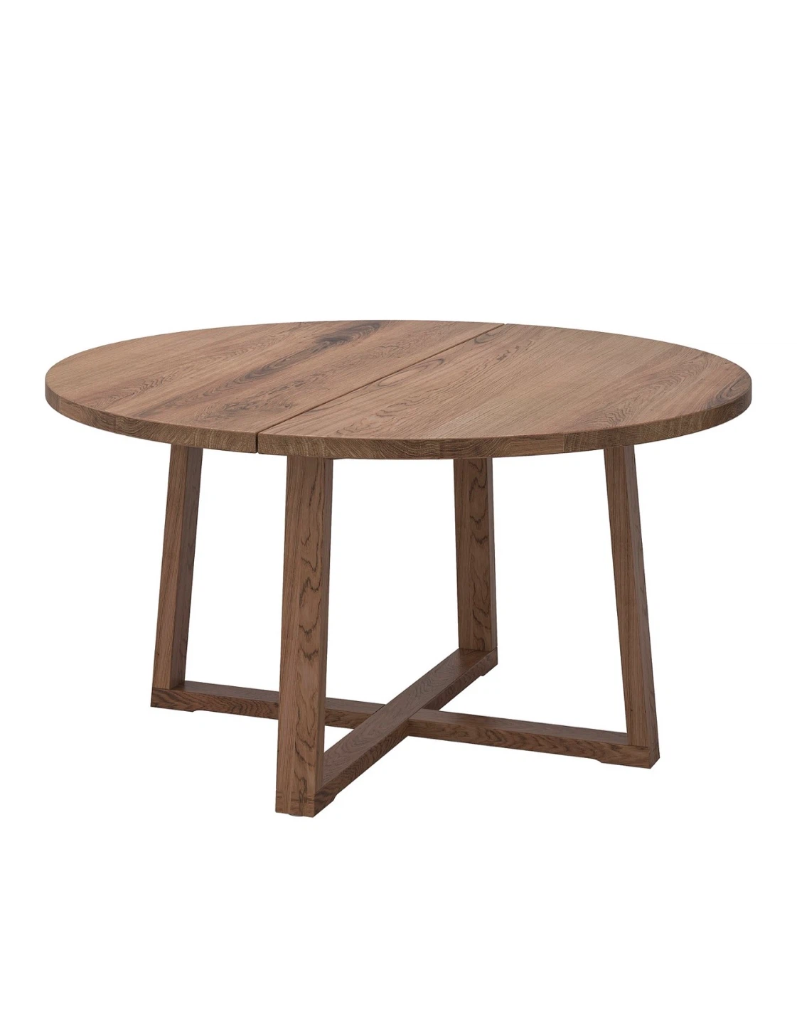 Ikea Round Oak Dining Table - photo 2
