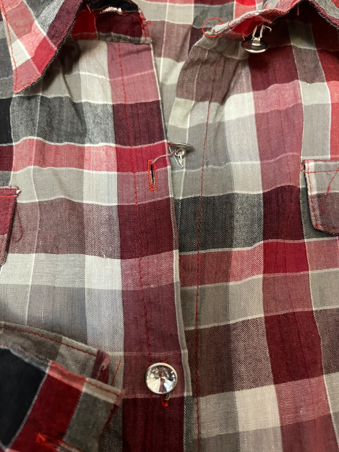 Cute plaid button up blouse - photo 3