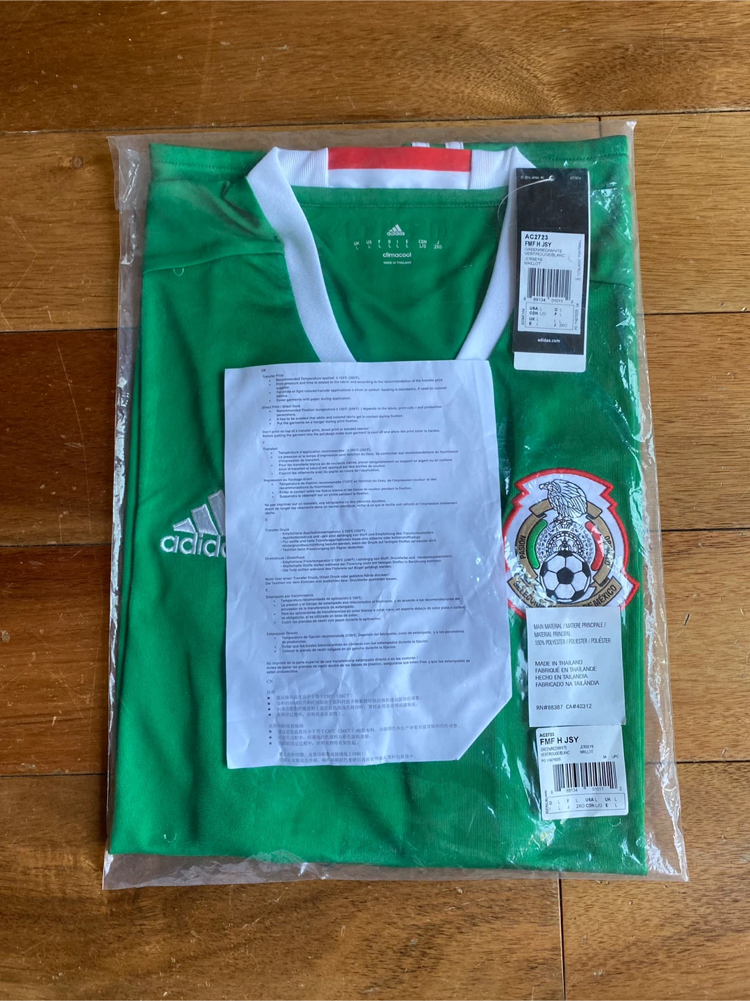 LOT Adidas Mexico World Cup Soccer Jersey Shirt L Liga MX - photo 2