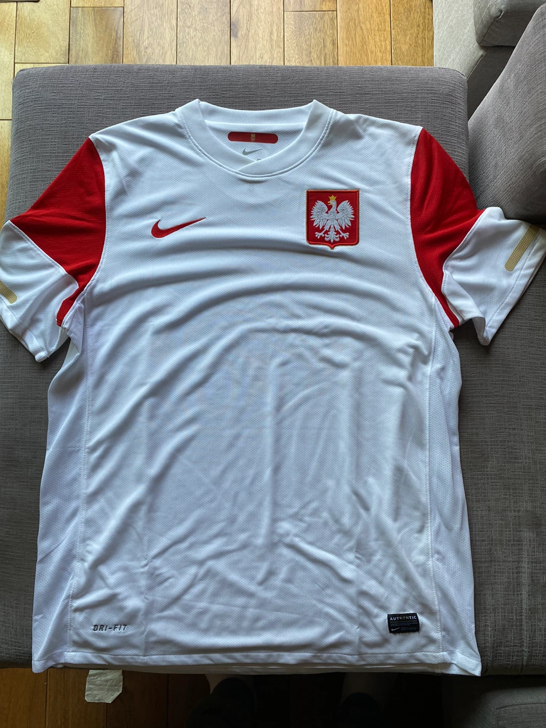 LOT Nike Poland Polska World Cup Soccer Jersey Shirt L - photo 3