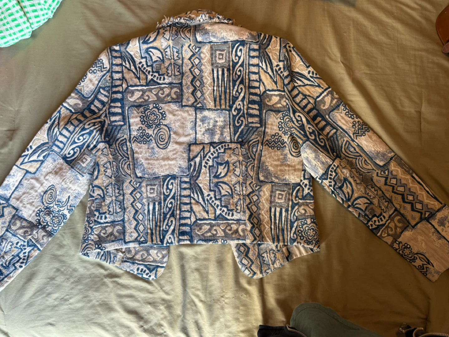 Fringed Geometric Jacket - photo 4