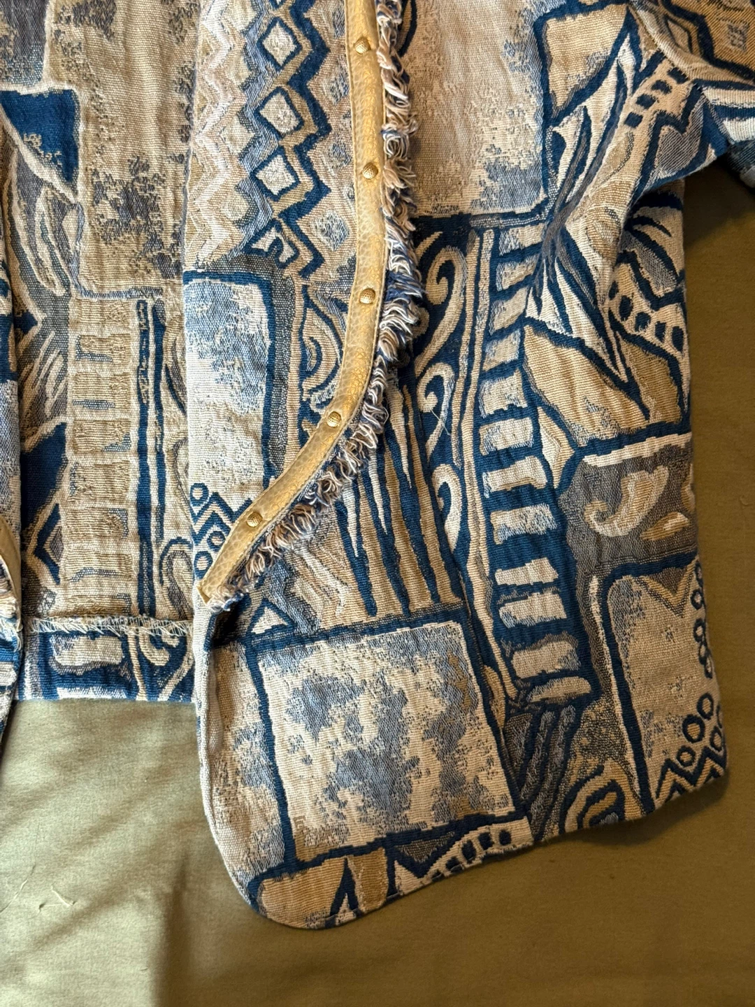 Fringed Geometric Jacket - photo 3