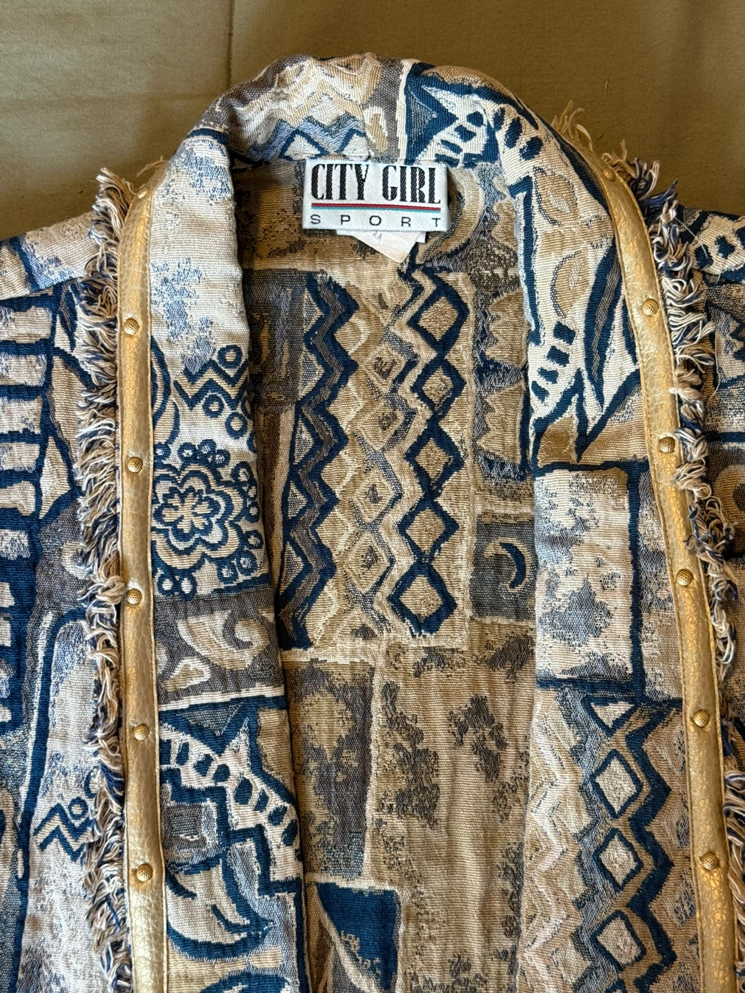 Fringed Geometric Jacket - photo 2