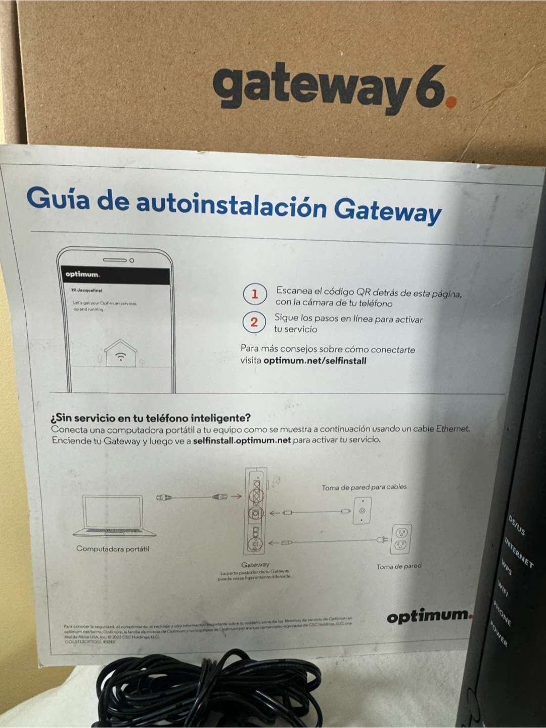 Optimum Gateway 6 Router and Accessories - photo 2