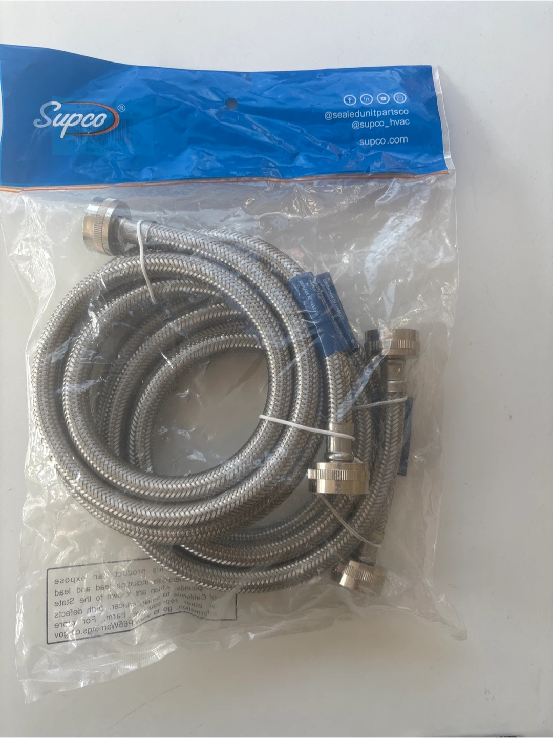 Supco Stainless Steel Washing Machine Hoses