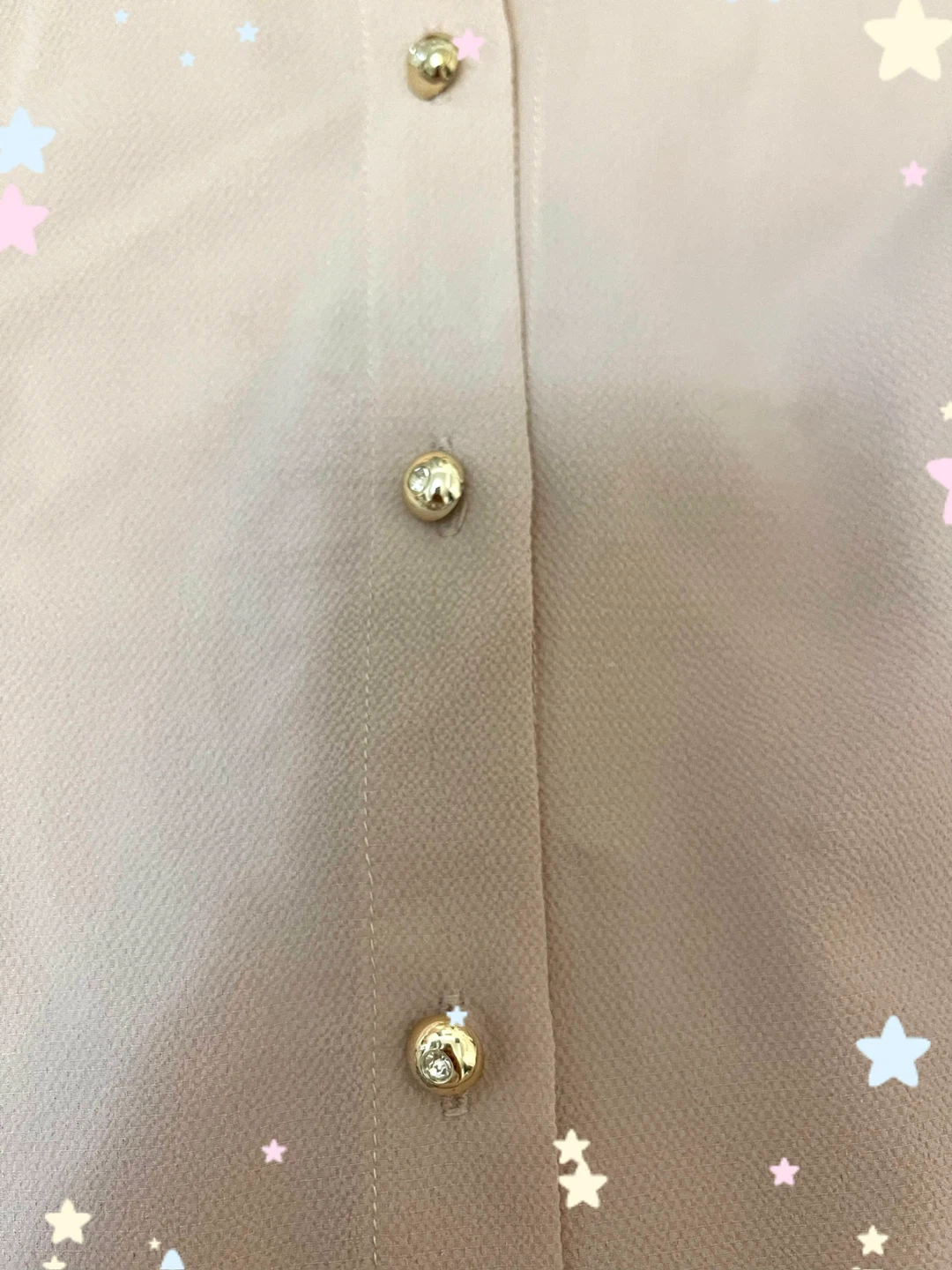 Aesthetic pink pearl button up blouse - photo 4