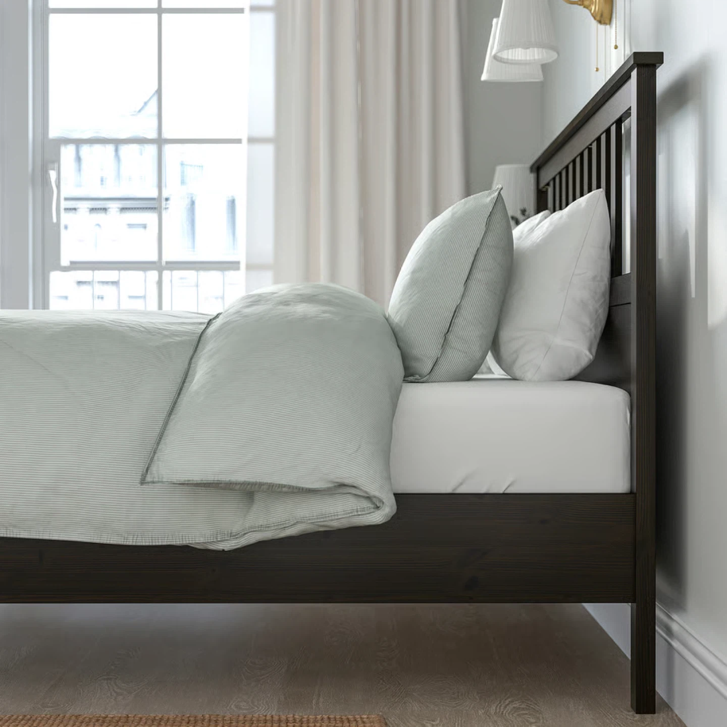 Dark Wood Bed Frame - photo 2