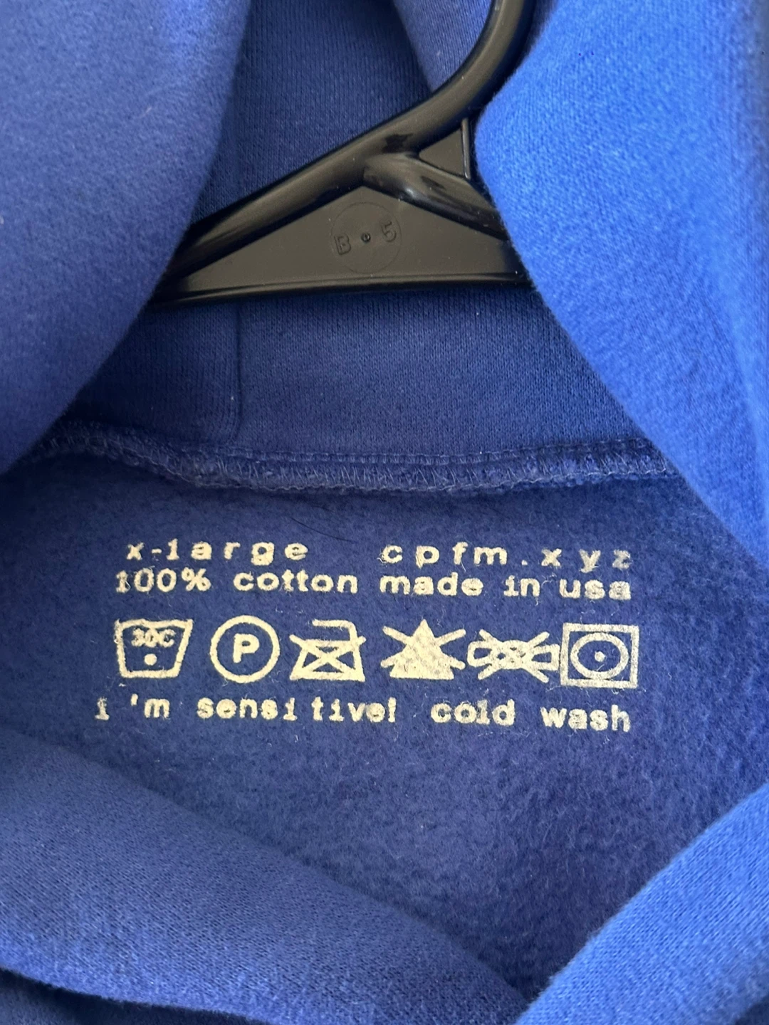 CPFM.XYZ "Ye Must Be Born Again" Hoodie - Royal Blue - X-Large - photo 5