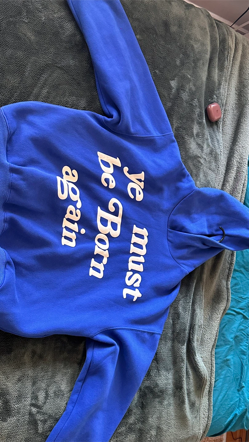 CPFM.XYZ "Ye Must Be Born Again" Hoodie - Royal Blue - X-Large