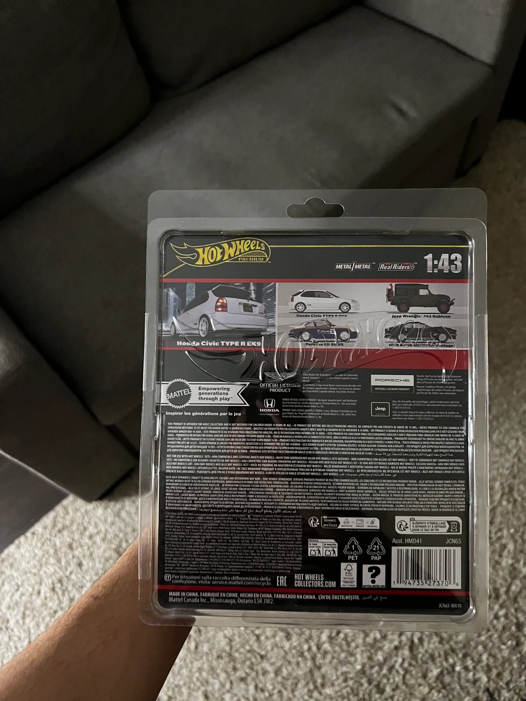 Hot Wheels Premium Honda Civic Type R EK9 1:43 Scale Die-Cast - photo 2