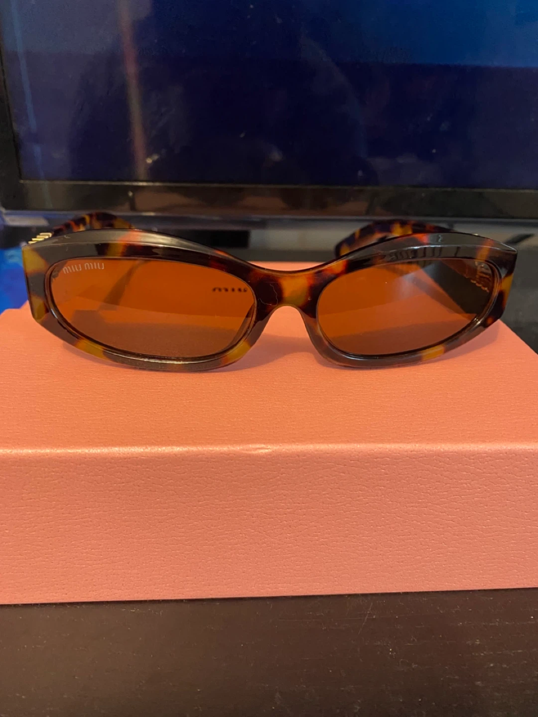 Miu Miu Tortoiseshell Sunglasses 59 17-138