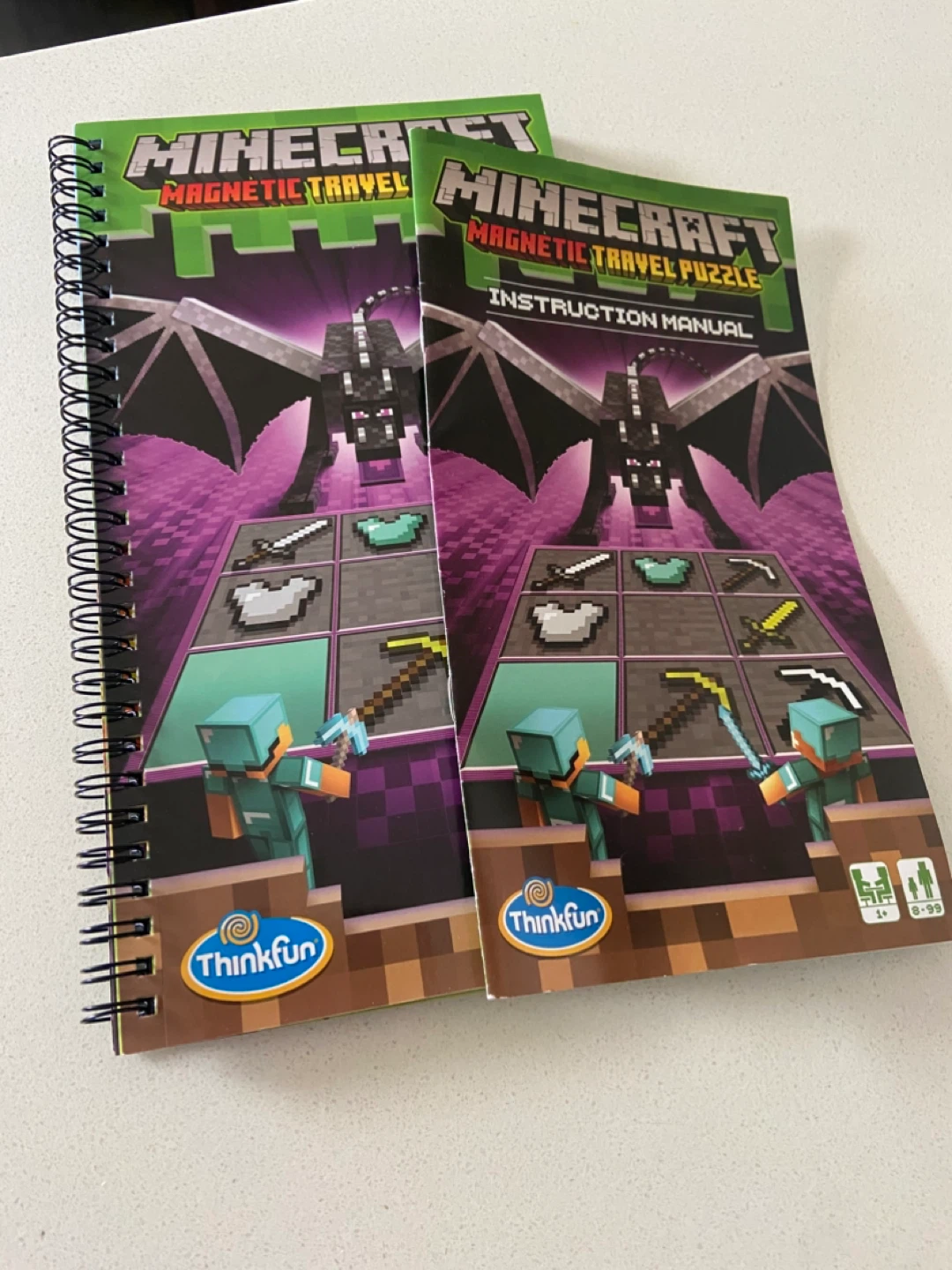 NEVER USED: ThinkFun Minecraft Magnetic Travel Puzzle