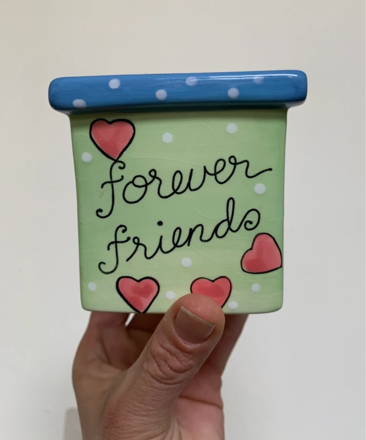 Bella Casa Ganz "Forever Friends" Ceramic Trinket Box