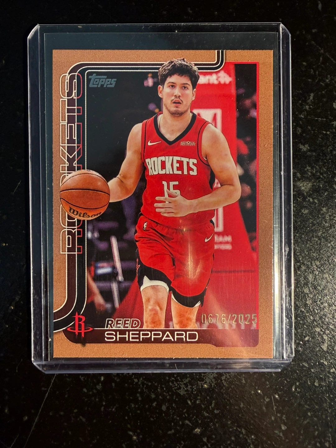 Topps Reed Sheppard 2024 Houston Rockets Basketball Card