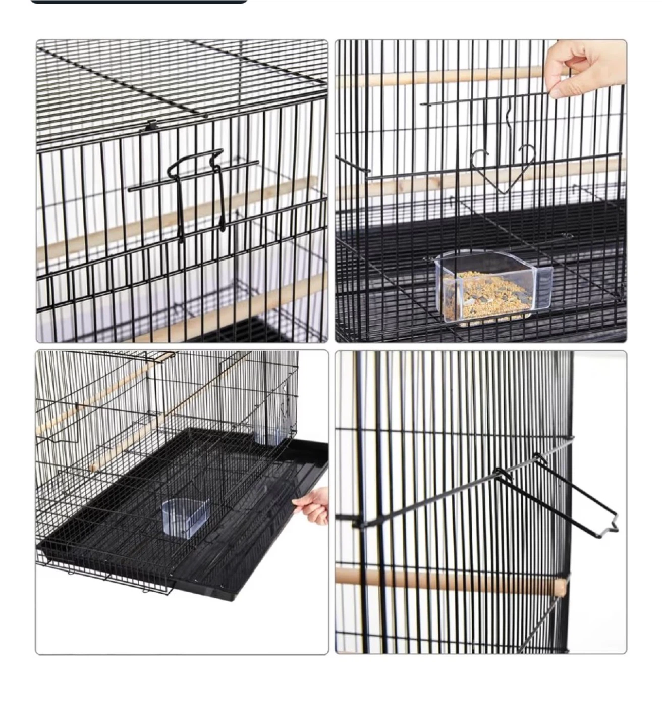 Black Wire Bird Cage - photo 3