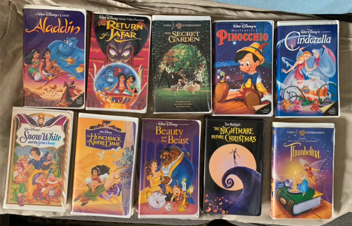 Collection of Walt Disney Classic VHS Movies