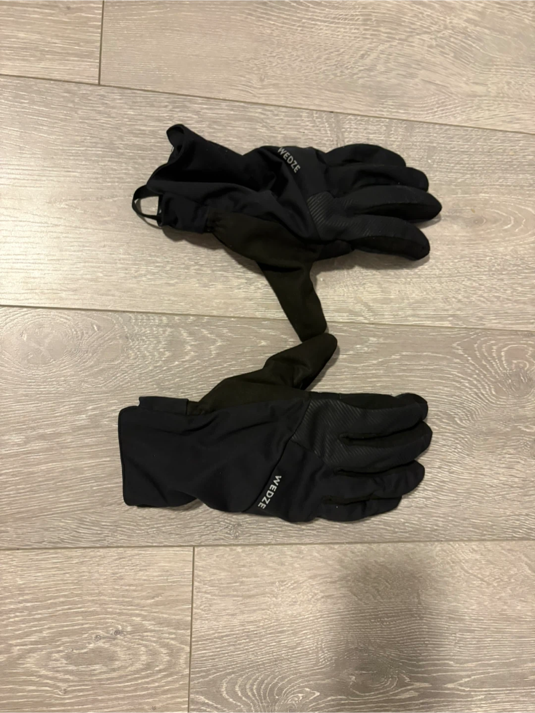 WEDZE Black Ski Gloves size L